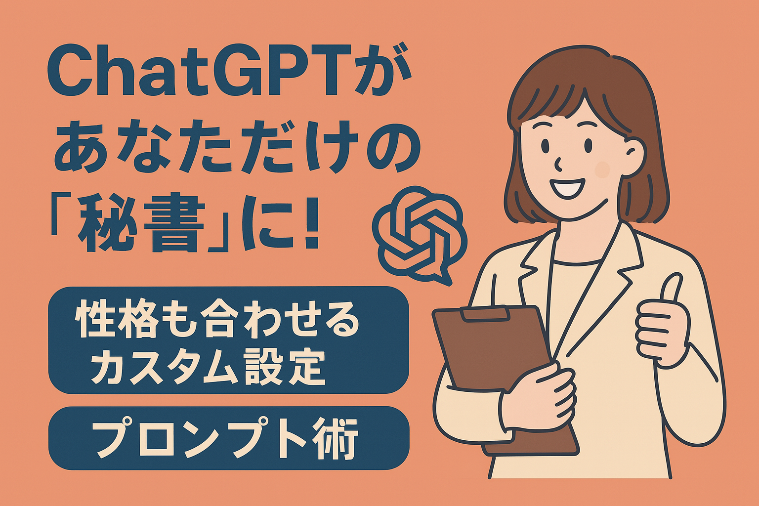 ChatGPTが“あなただけの秘書”に！性格も合わせるカスタム設定＆プロンプト術